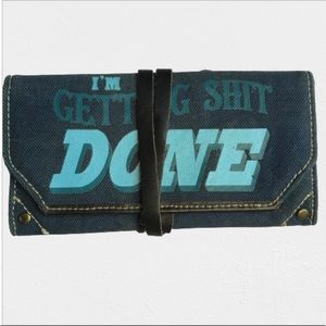 3/$15 Denim clutch purse/wallet